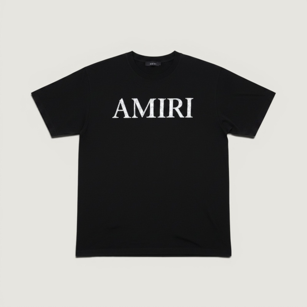 Amiri T-Shirt Paisley Logo Black XXL